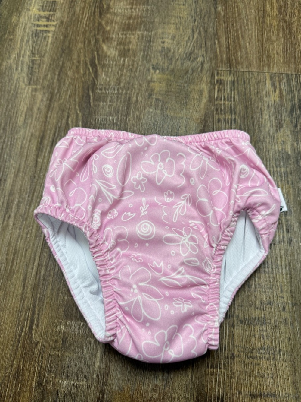 Green Sprouts Kids Pink Floral Swim Diaper / Training Swim Pants 24M 24-28Lbs